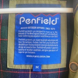 Penfield fall Jacket. Flannel lined. Waist cinching.
